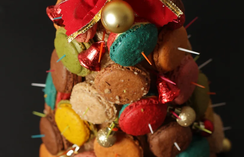 ARVORE NATALINA DE MACARONS